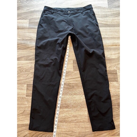 Lululemon Pants Mens 36x32 Black Chino ABC Classic Fit Stretch 5 Pocket Tech - Picture 2 of 8